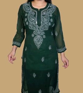 Lakhnowi Mirror Work Kurti