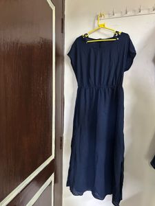 Navy Blue Midi Dress
