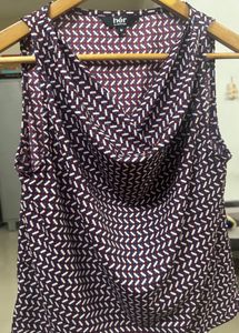 Chic Patterned Sleeveless Top