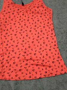 Coral Floral Tank Top