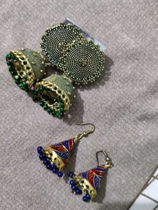 multicolored jhumke