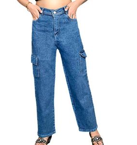 Blue Cargo Unisex Jeans