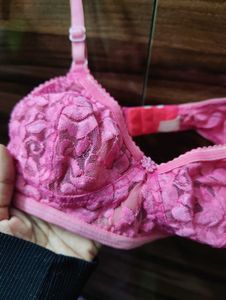 Pink Lace Bra
