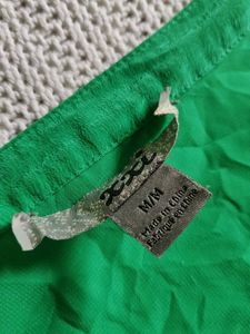 Green Pocket Tunic Dress