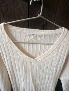 Cream Wrap Dress Aesthetic - Size XS To Large