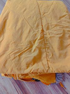 YELLOW COLOUR BRANDED JACKET WITH TWO POCKET