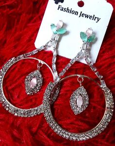 Big American Diamond Earrings