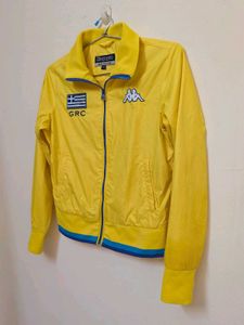 Kappa Greece Track Jacket - Yellow, Size Medium