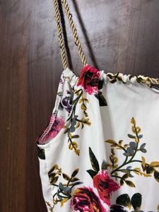 Elegant White Floral Dress