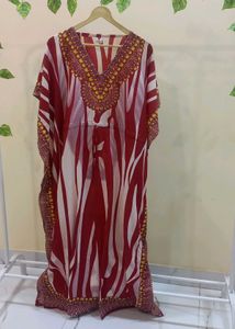 Classy Look Red Kaftan