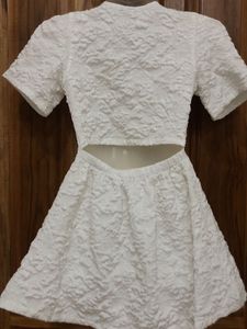 White Coquette Korean Style Minidress