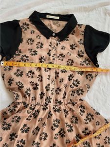 Floral Dress with Collar