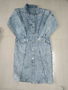 Jeans long top/ Shrug/Jacket -3 in 1