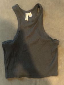 H&M black ribbed vest top BEST for ur H&m basics