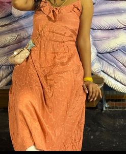 Peach Ruffle Sundress