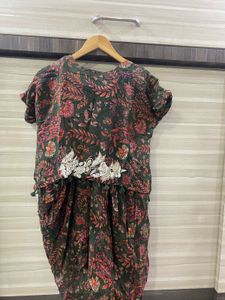 A printed indowestern cord set