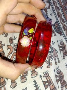 Red Bangles (Set of 2)