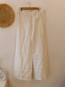 Elevenses Anthropologie Linen Pants