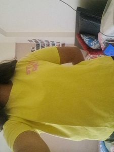 A Yellow Oversized Top