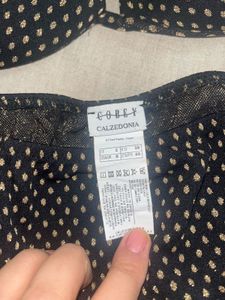 Black &amp; White Dotted Bikini Set