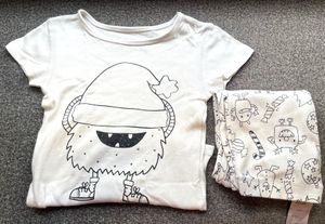 Cute Monster Pajama Set
