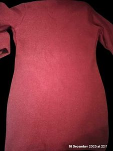 Elegant Red Cardigan with Embellishments