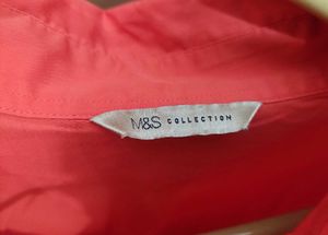 M&amp;S workwear fullsleeve Coral shirt