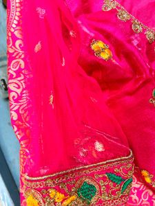 Pink Brocade Lehenga