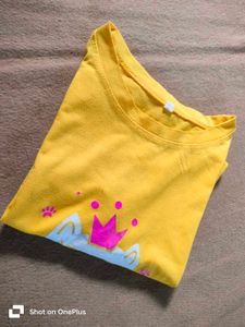 Yellow Cute Top For Girls