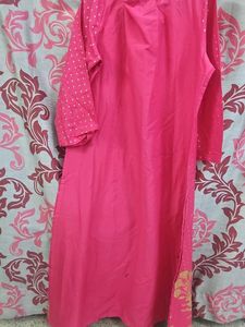 Pink Printed Kurta