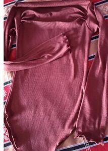 Burgundy One-Shoulder Top