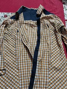 Plaid Button-Up Shirt