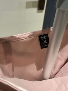 Pink Satin Mini Skirt