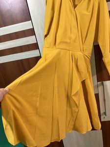 Chic Yellow Shirt Dress