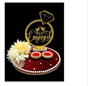 Wedding Invite And Ring Platter