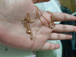 Giva Rose Gold Infinity Heart Pendant W Link Chain