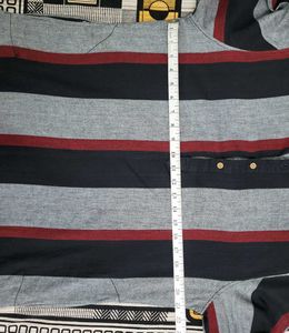 Men Cotton Long Straight Stripped Kurta (Pack Of 2