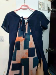 Blue Patterned Top