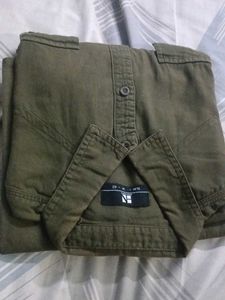 Olive Green Casual Shirt