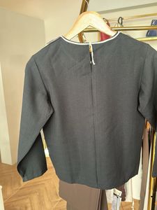 Korean Crop Top with Lace Collar