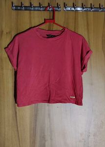 Red Crop Top