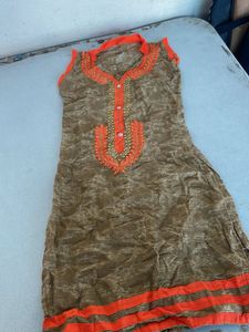 Embroidered Kurta Top