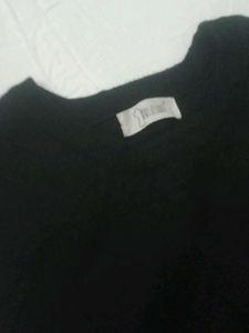 Price Drop !!! Black Vest With Bow Deatils