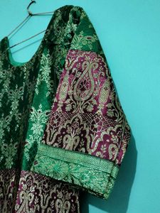 Green &amp; Purple Kurta