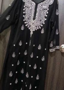 Mirror Work Chikankari Kurti