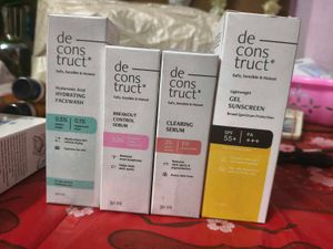 Deconstruct Facewash Serums And Gel Sunscreen