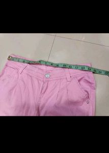Set Of Black T-shirt &amp; Pink Skinny Fit Pant