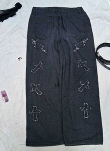 Y2k Cross ✝️ Baggy Jeans👖 (UNISEX)