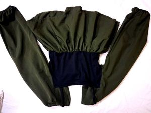 Olive Green Two-Piece Set