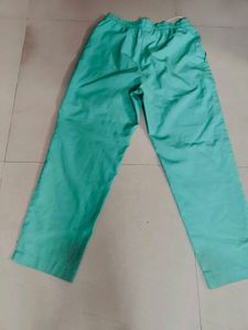 Green Thick Cotton Women Trousers Brand New